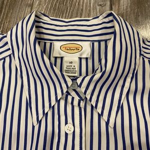 Talbots Button-down Poplin Striped Shirt (Size 10)